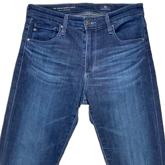 AG Adriano Goldschmied Farrah High Rise Womens Size 26 Blue Skinny Ankle Jeans - Picture 2 of 11